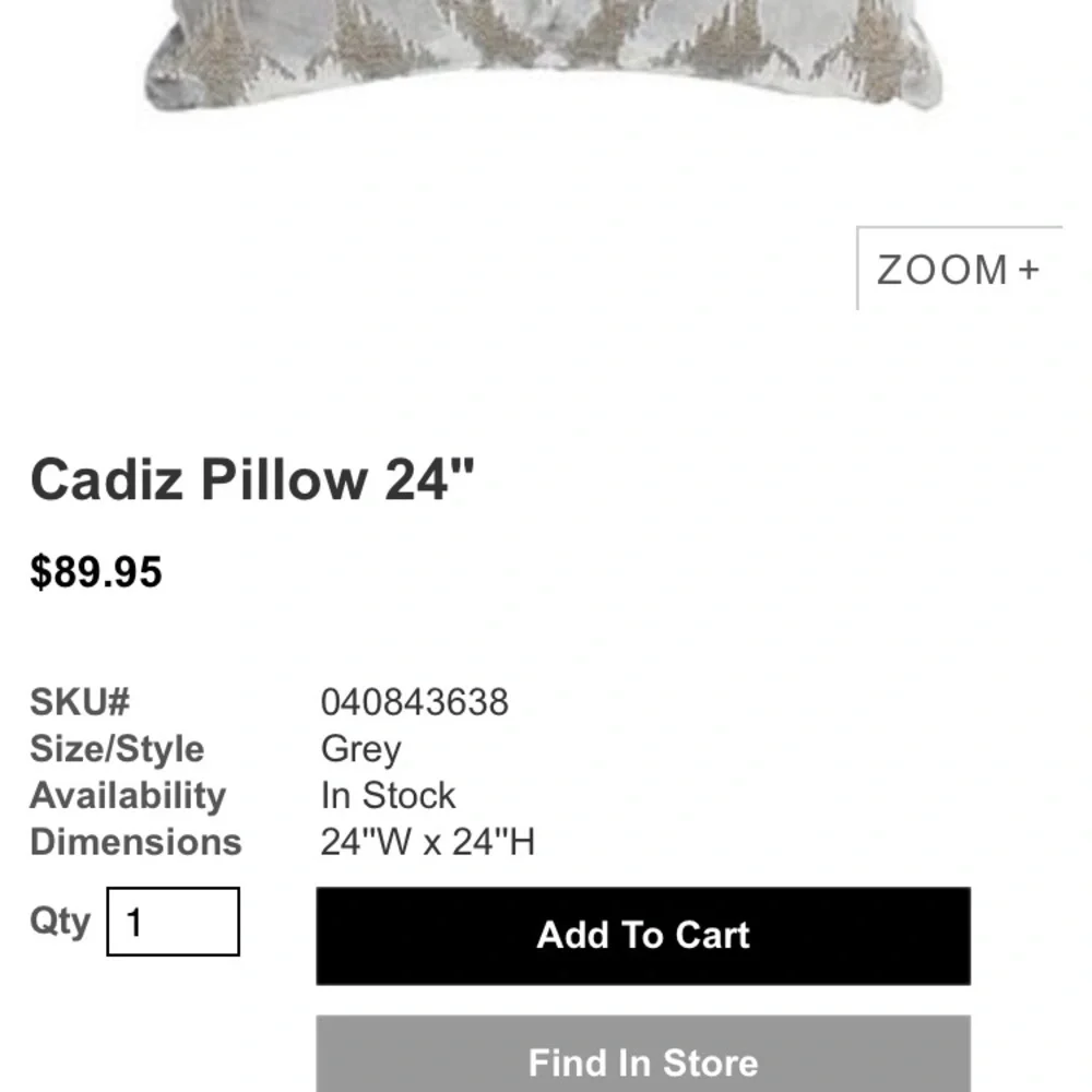 Zgallerie Cadiz Pillow 24